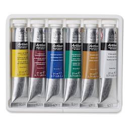 Winsor & Newton Artisan Water Mixable Oil Paint - Starter Set, Set of 6 Colors, 21 ml, Tubes (Tubes in tray)