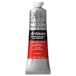 Winsor & Newton Artisan Water Mixable Oil Paint - Cadmium Red Medium, 37 ml tube