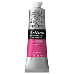 Winsor & Newton Artisan Water Mixable Oil Paint - Permanent Rose, 37 ml tube