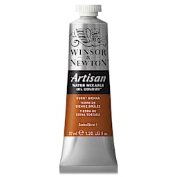 Winsor & Newton Artisan Water Mixable Oil Paint - Burnt Sienna, 37 ml tube