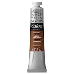 Winsor & Newton Artisan Water Mixable Oil Paint - Burnt Umber, 200 ml tube