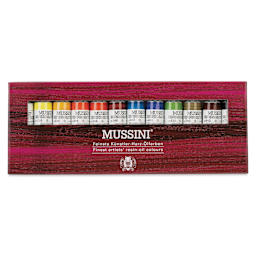 Front of Schmincke Mussini Oil Color - Set of 12, Assorted Colors package
