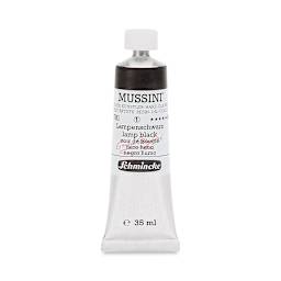 Schmincke Mussini Oil Color - Lamp Black, 35 ml tube