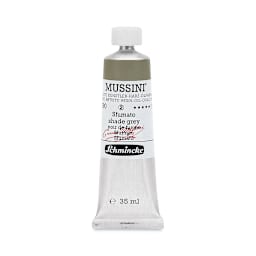 Schmincke Mussini Oil Color - Semi-Transparent, Shade Gray, 35 ml tube