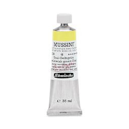 Schmincke Mussini Oil Color - Yellowish Green Ural, 35 ml tube
