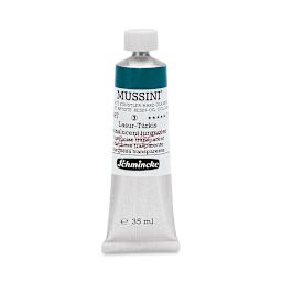 Schmincke Mussini Oil Color - Transparent, Translucent Turquoise, 35 ml tube