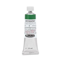 Schmincke Mussini Oil Colors - Chromium Oxide Green Deep, 35 ml tube