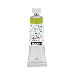 Schmincke Mussini Oil Color - Yellowish Green, 35 ml tube