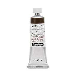 Schmincke Mussini Oil Color - Semi-Transparent, Vandyke Brown, 35 ml tube