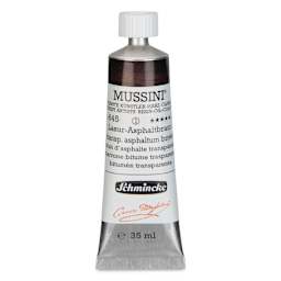 Schmincke Mussini Oil Color - Transparent, Asphaltum Brown, 35 ml tube
