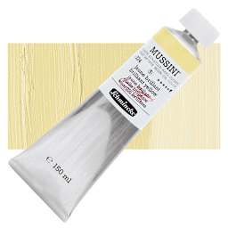 Schmincke Mussini Oil Color - Brilliant Yellow, 150 ml tube and swatch