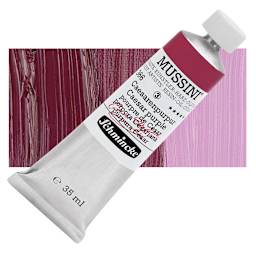 Schmincke Mussini Oil Color - Caesar Purple, 35 ml tube and swatch