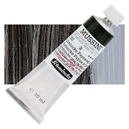 Schmincke Mussini Oil Color - Schminke Payne's Gray, 35 ml tube and swatch