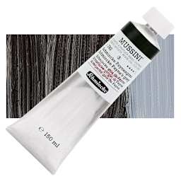 Schmincke Mussini Oil Color - Schminke Payne's Gray, 150 ml tube and swatch