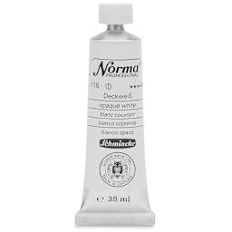 Schmincke Norma Professional Oil Paint - Opaque White, 35 ml, Tube