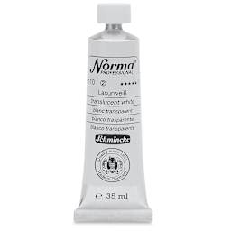 Schmincke Norma Professional Oil Paint - Translucent White, 35 ml, Tube
