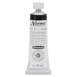 Schmincke Norma Professional Oil Paint - Black Iron Oxide, 35 ml, Tube