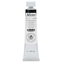 Schmincke Norma Professional Oil Paint - Ivory Black, 120 ml, Tube