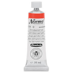 Schmincke Norma Professional Oil Paint - Vermilion Red Light, 35 ml, Tube