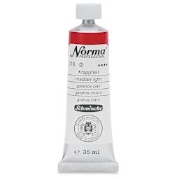 Schmincke Norma Professional Oil Paint - Madder Light, 35 ml, Swatch