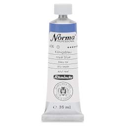 Schmincke Norma Professional Oil Paint - Royal Blue, 35 ml, Swatch