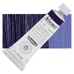 Schmincke Norma Professional Oil Paint - Cobalt Violet Hue, 35 ml, Tube and swatch