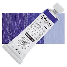 Schmincke Norma Professional Oil Paint - Cobalt Blue Deep, 35 ml, Tube and swatch
