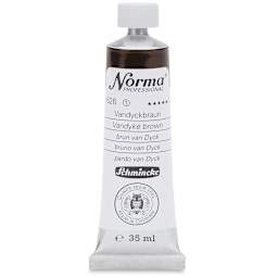 Schmincke Norma Professional Oil Paint - Vandyke Brown, 35 ml, Tube