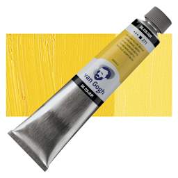 Van Gogh Oil Paint - Cadmium Yellow Medium, 200 ml tube and swatch