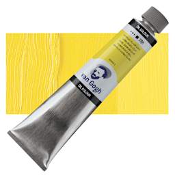 Van Gogh Oil Paint - Cadmium Yellow Light, 200 ml tube and swatch