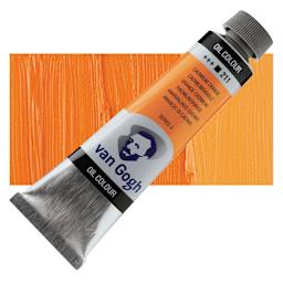 Van Gogh Oil Paint - Cadmium Orange, 40 ml tube and swatch