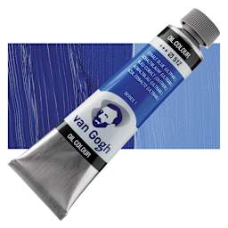 Van Gogh Oil Paint - Cobalt Blue Ultramarine, 40  tube and swatch