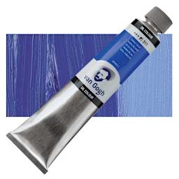 Van Gogh Oil Paint  - Cobalt Blue, 200 ml tube and swatch