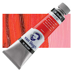 Van Gogh Oil Paint - Madder Lake Light, 40 ml tube and swatch