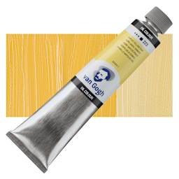 Van Gogh Oil Color - Naples Yellow Deep, 200 ml tube and swatch
