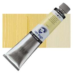 Van Gogh Oil Paint - Naples Yellow Light, 200 ml tube and swatch