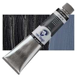 Van Gogh Oil Paint - Paynes Grey, 200 ml tube and swatch