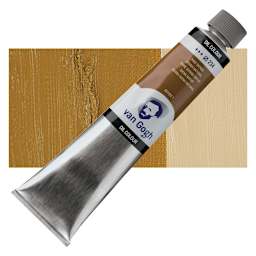 Van Gogh Oil Paint - Raw Sienna, 200 ml tube and swatch