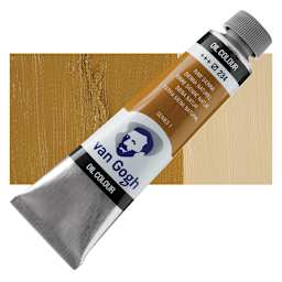 Van Gogh Oil Paint - Raw Sienna, 40 ml tube and swatch
