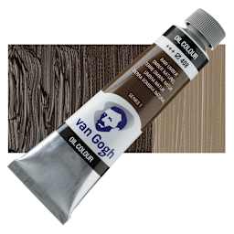 Van Gogh Oil Paint - Raw Umber, 40 ml tube and swatch