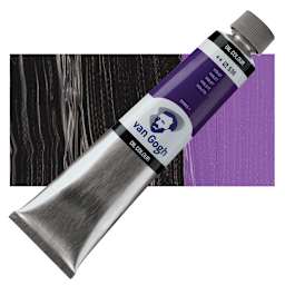 Van Gogh Oil Paint - Violet, 200 ml tube and swatch