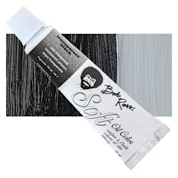 Bob Ross Soft Oil Color - Translucent Black, 1.25 oz tube and swatch