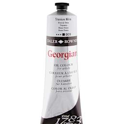 Daler-Rowney Georgian Oil Color - Titanium White, 225 ml tube