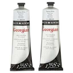 Daler-Rowney Georgian Oil Color - Titanium White, Set of 2, 225 ml tubes