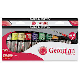 Daler-Rowney Georgian Oil Paint - Front of package of Studio Set of 10