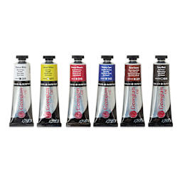Daler-Rowney Georgian Oil Paint - Mixing Set of 6, 38 ml, Tubes