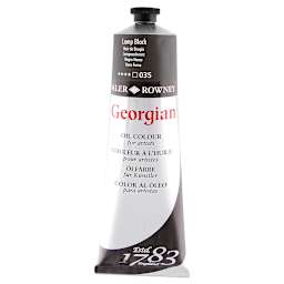 Daler-Rowney Georgian Oil Color - Lamp Black, 225 ml tube