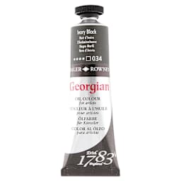 Daler-Rowney Georgian Oil Color - Ivory Black, 38 ml tube