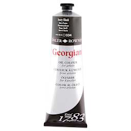 Daler-Rowney Georgian Oil Color - Ivory Black, 225 ml tube
