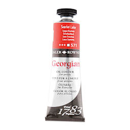 Daler-Rowney Georgian Oil Color - Scarlet Lake, 38 ml tube
